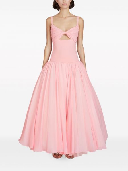 Jedwabna sukienka wieczorowa Giambattista Valli różowa