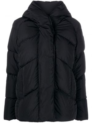 Kapucnis klasszikus cipzáras kabát Canada Goose - fekete