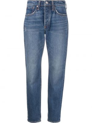 Прямые джинсы со средней посадкой Rag & Bone, синие