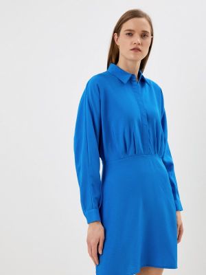 Платье-рубашка Ostin голубое