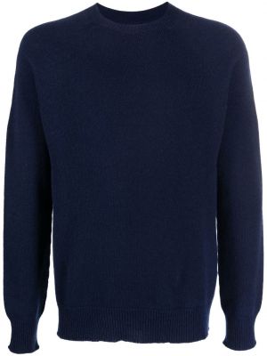 Кашмирен пуловер Jil Sander синьо