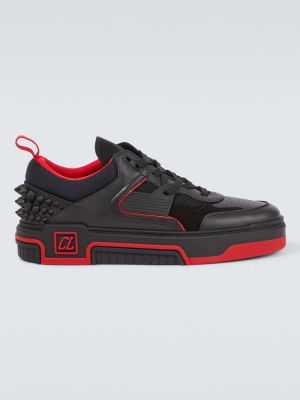Sneakersy skórzane Christian Louboutin czarne
