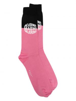 Жакардови памучни чорапи Marni