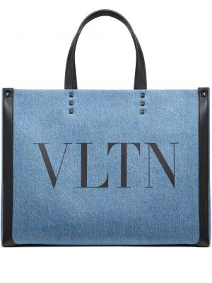 Шопинг чанта Valentino Garavani синьо