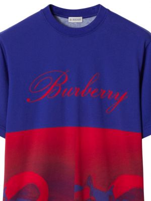 T-krekls ar apdruku džersija Burberry