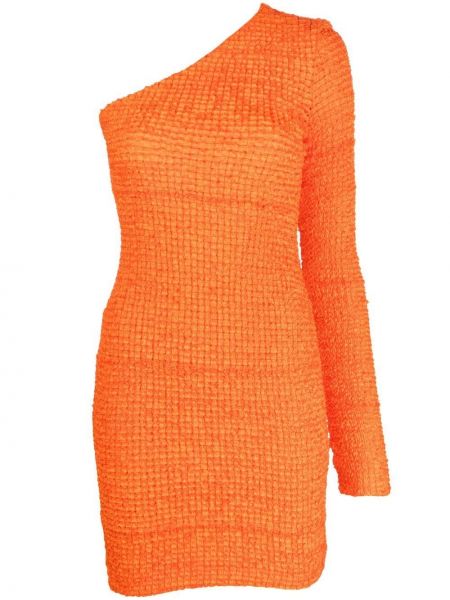 Přiléhavé mini šaty z polyesteru Nanushka - oranžová