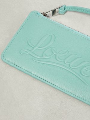 Kožená peněženka Loewe modrá