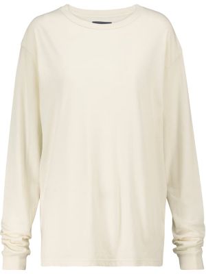 Bavlněné tričko jersey Les Tien bílé