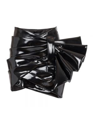 Mini spódniczka drapowana Balmain czarna
