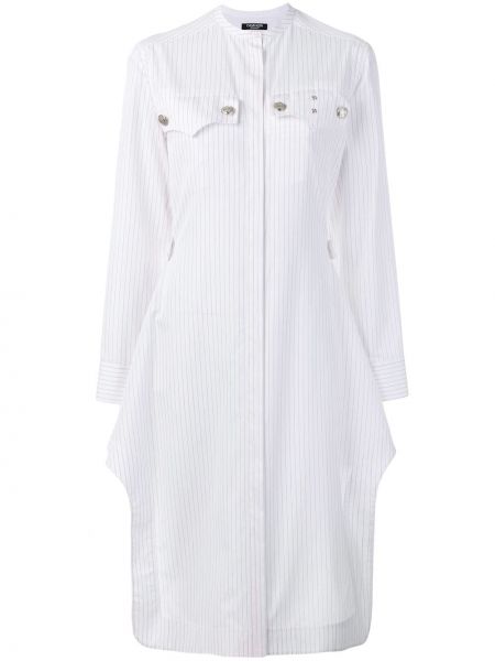 Bavlněné dlouhé šaty s dlouhými rukávy Calvin Klein 205w39nyc - bílá