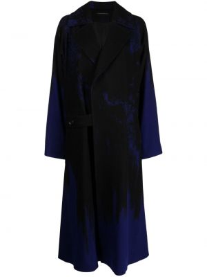 Φλοράλ παλτό με σχέδιο φανελένιο Y's