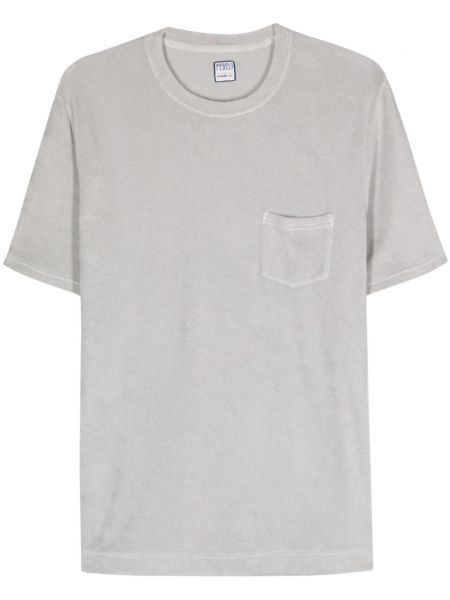 Bavlnené tričko Fedeli sivá