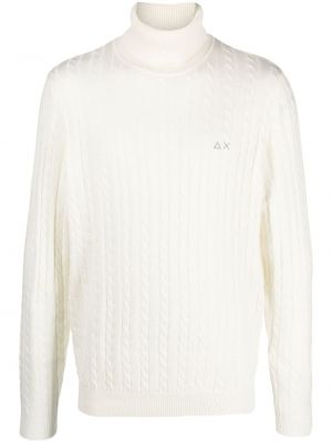 Pullover mit stickerei Sun 68 weiß