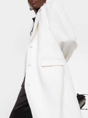 Cappotto di lana Magda Butrym bianco