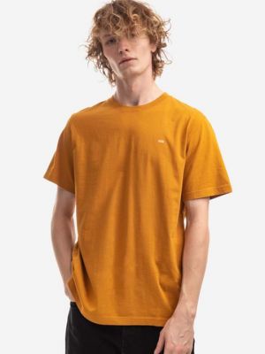 Классическая хлопковая футболка Wood Wood оранжевая