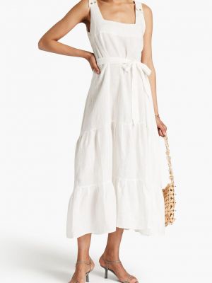 Льняное платье миди Heidi Klein белое