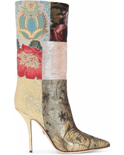 Botines con tacón con estampado Dolce & Gabbana