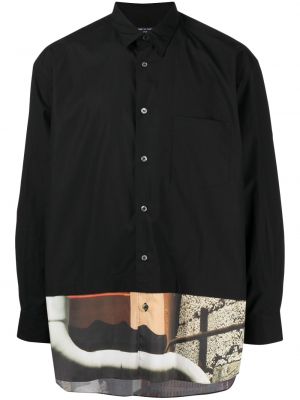 Риза с абстрактен десен Comme Des Garçons Homme черно