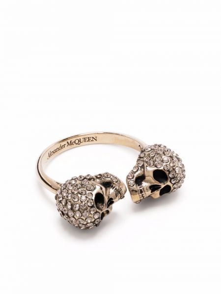 Hodeskalle ring Alexander Mcqueen gull