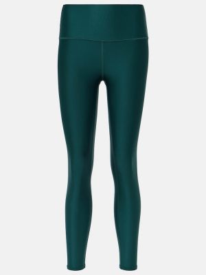 Teplákové nohavice s vysokým pásom Alo Yoga zelená