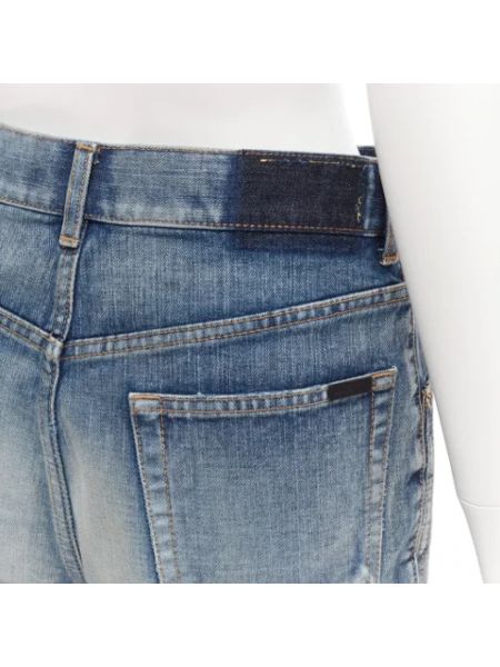Szorty jeansowe Yves Saint Laurent Vintage niebieskie