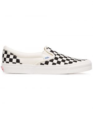 Klassiska canvas sneakers med slip-on Vans svart