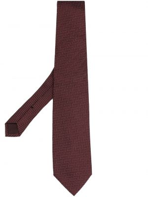 Žakárová hedvábná kravata se vzorem rybí kosti Tom Ford