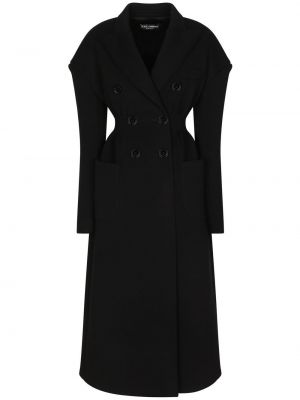 Παλτό Dolce & Gabbana μαύρο