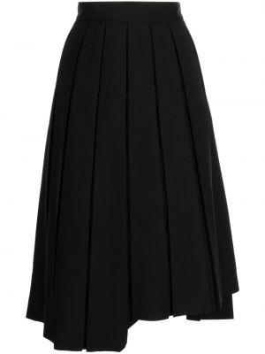 Plisované asymetrické midi sukně B+ab černé