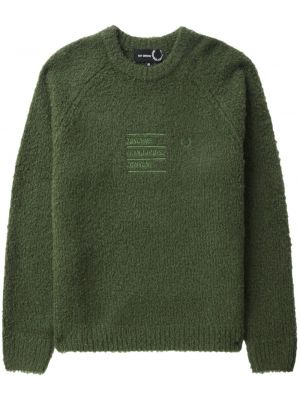 Haftowany sweter Fred Perry zielony
