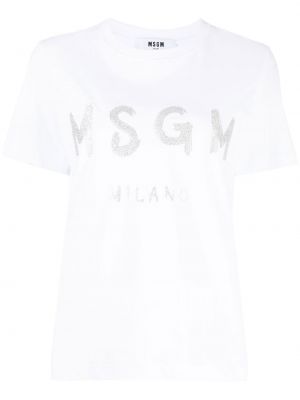 T-shirt Msgm hvid