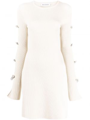 Φόρεμα με φιόγκο Mach & Mach λευκό