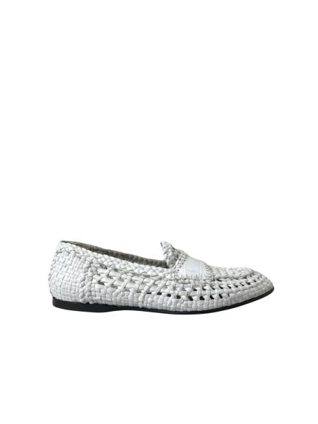 Loafers wsuwane eleganckie Dolce And Gabbana białe