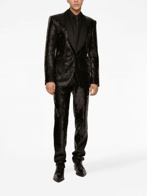 Oblek s flitry Dolce & Gabbana černý