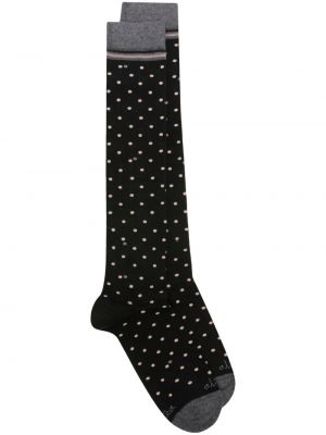 Puntíkaté bavlněné ponožky Altea černé