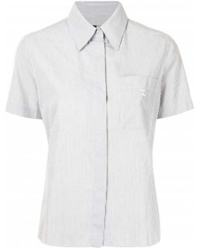Camisa a rayas Chanel Pre-owned gris