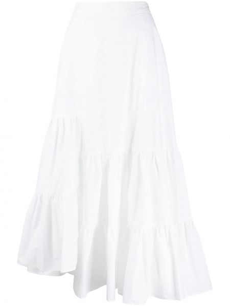 Asymetrická sukňa Mm6 Maison Margiela biela