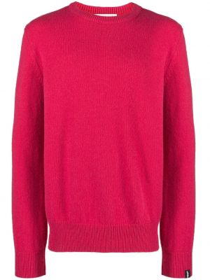 Kašmírový svetr s kulatým výstřihem Mackintosh růžový