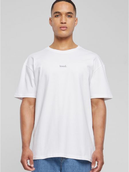 Polo marškinėliai oversize Merchcode balta