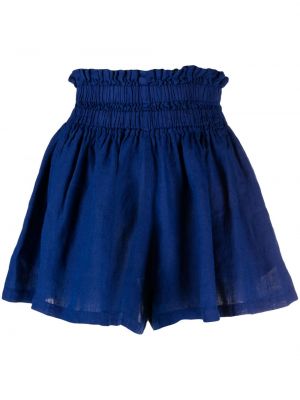Shorts en lin 120% Lino bleu
