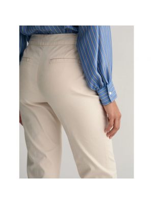 Pantalones slim fit Gant beige