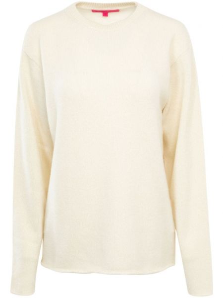 Кашмирен дълъг пуловер The Elder Statesman бяло