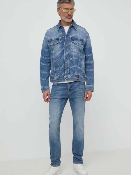 Traper jakna oversized Versace Jeans Couture plava