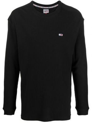 Rund hals sweatshirt Tommy Jeans svart