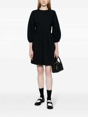 Kleid mit ballonärmeln Christian Dior schwarz
