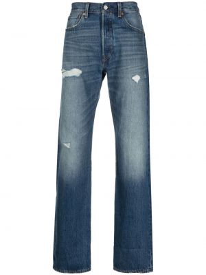 Zerrissene bootcut jeans ausgestellt Levi's® blau