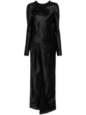 Saténové večerné šaty Christopher Esber čierna