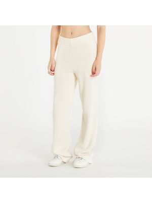 Παντελόνι σε φαρδιά γραμμή Adidas Originals λευκό