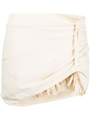 Asymetrické mini sukně Jacquemus bílé