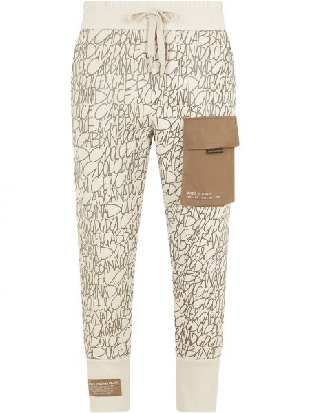 Pantalones de chándal con bolsillos Dolce & Gabbana blanco